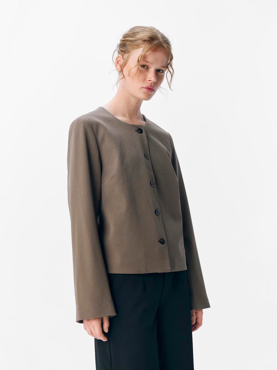 Objlisa L/s Re Blazer Noos Mellomgrå