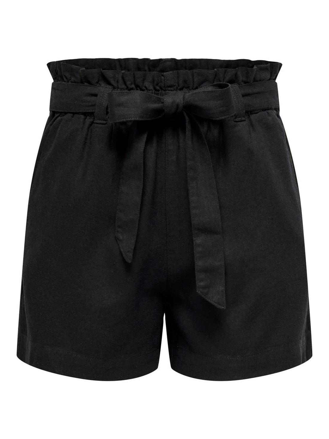 JDYSAY MW LINEN BELT SHORTS WVN NOOS Sort