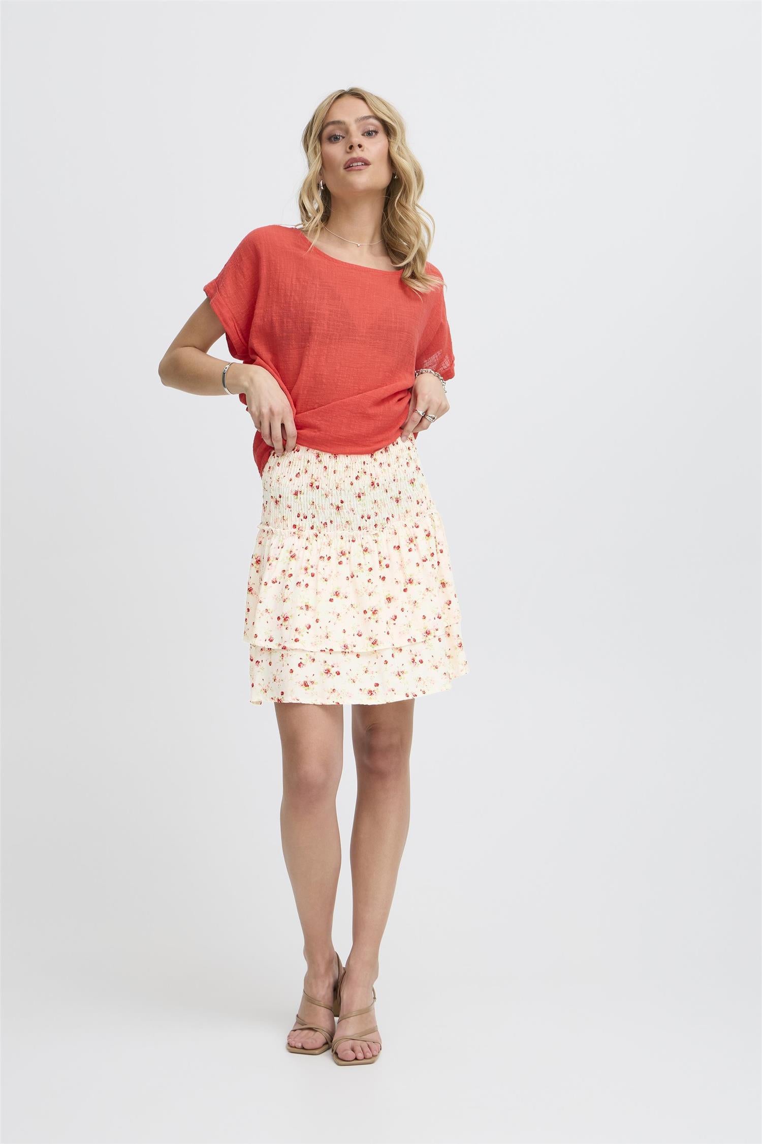 SBGLAZAR SKIRT Rød