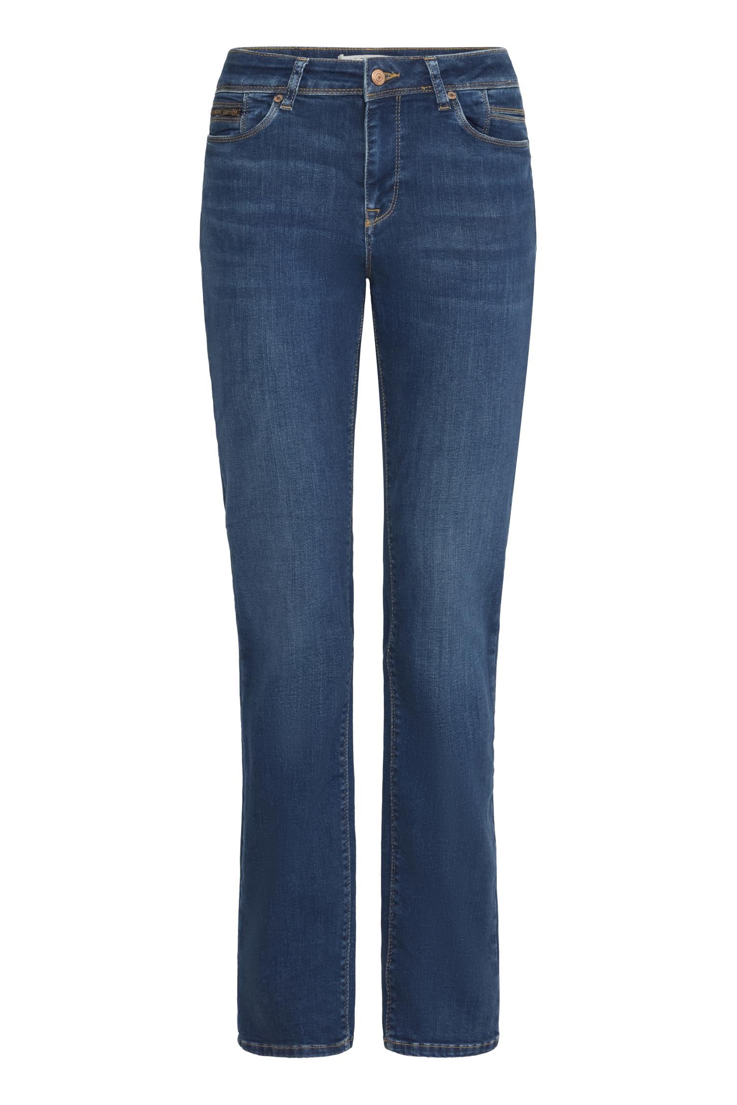 PZSANDRA HW Jeans Medium Straight Leg Jeans