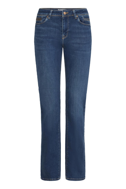 PZSANDRA HW Jeans Medium Straight Leg Jeans