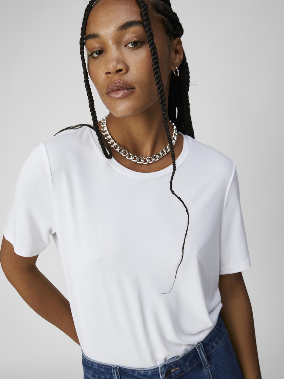 OBJANNIE S/S T-SHIRT NOOS Hvit