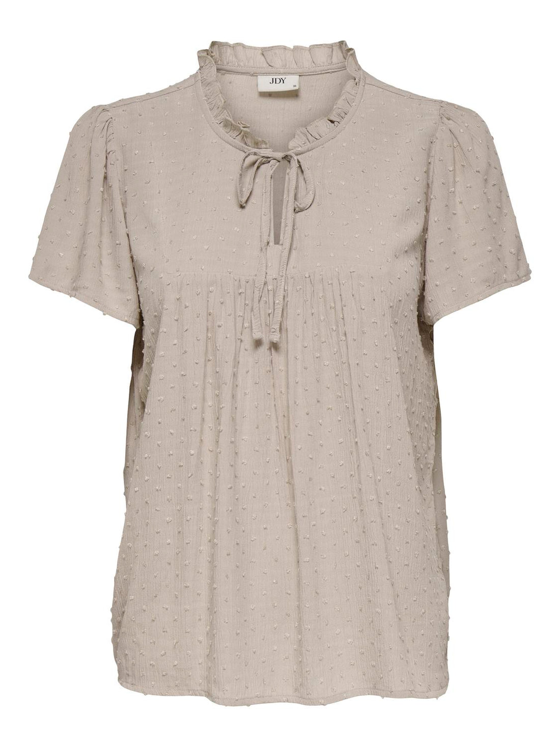 JDYLIMA LIFE S/S TOP WVN NOOS Lysegrå