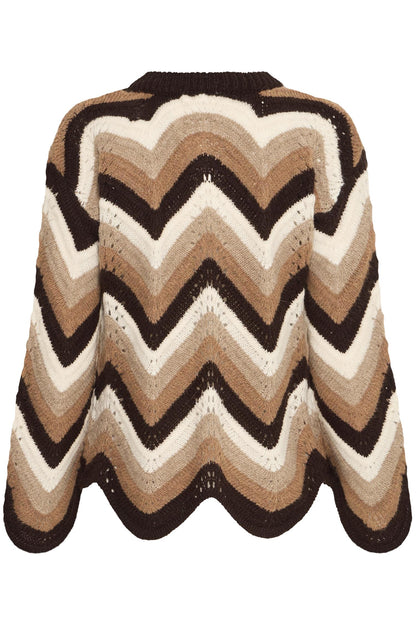 Sbbidiga Knit Cardigan Chocolate Brown