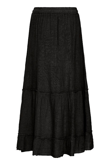 SBFONTANELLE linskjørt Jet Black