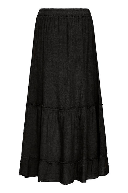 SBFONTANELLE linskjørt Jet Black