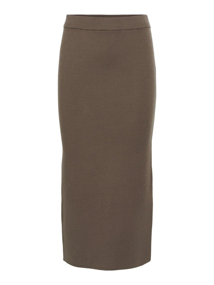OBJREYNARD HW KNIT SKIRT NOOS Morel
