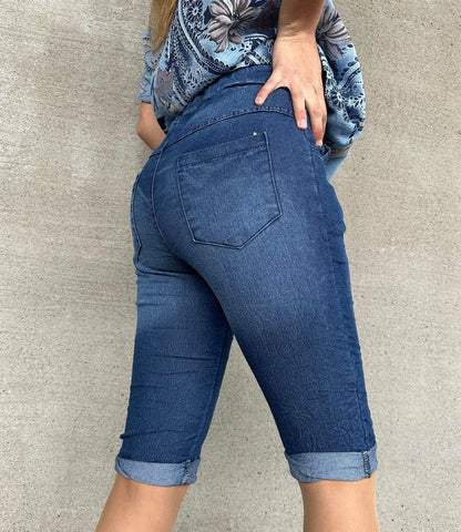 Tindra Capri denim Blå