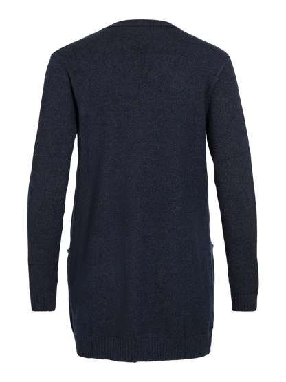 Viril Open L/s Knit Cardigan - Noos Mellomblå