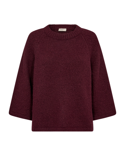 FQGRSLULU-PULLOVER Burgunder