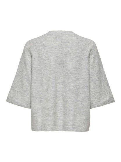 ONLSIMONI 3/4 PULLOVER KNT NOOS Lysegrå