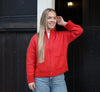 SLFSIA RAS LS KNIT ZIPPER CARDIGAN NOOS Mørkerød