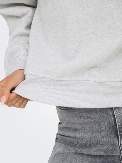 Onldaze L/s Crew Neck Swt Noos Lysegrå