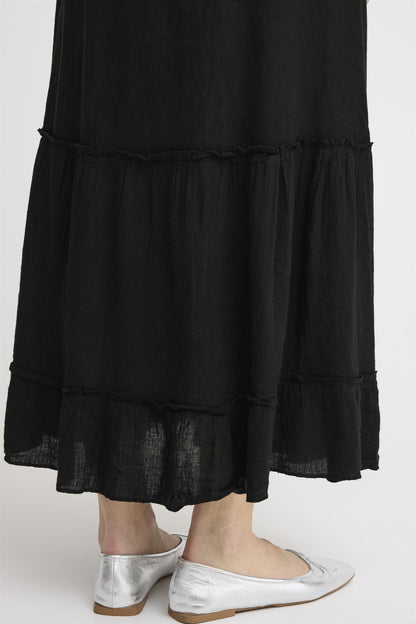 SBFONTANELLE linskjørt Jet Black