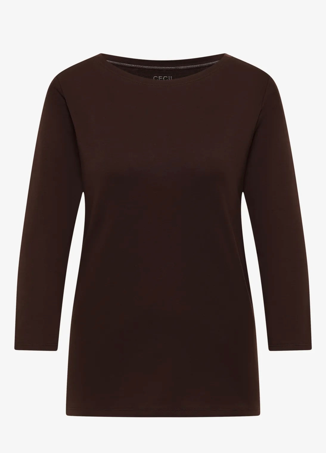 Basic boatneck Brun