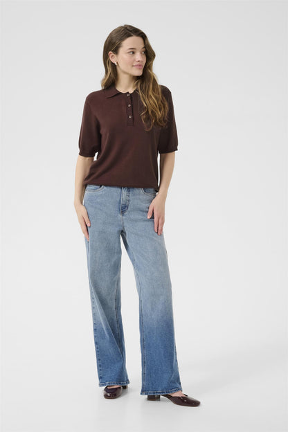 Kalizza Basic Polo Pullover Fudge