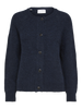 Slflulu Ls Knit Short Cardigan Noos Mørkeblå
