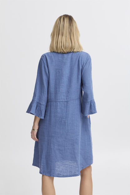 SBFONTANELLE PLACKET DRESS True Navy