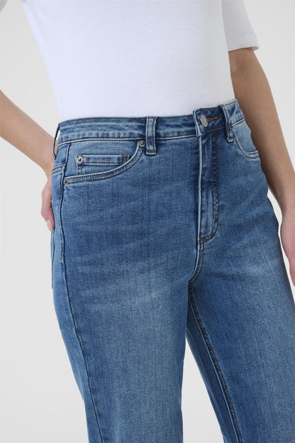 Kaforest Hw Slim Fit Jeans Medium Blue Denim