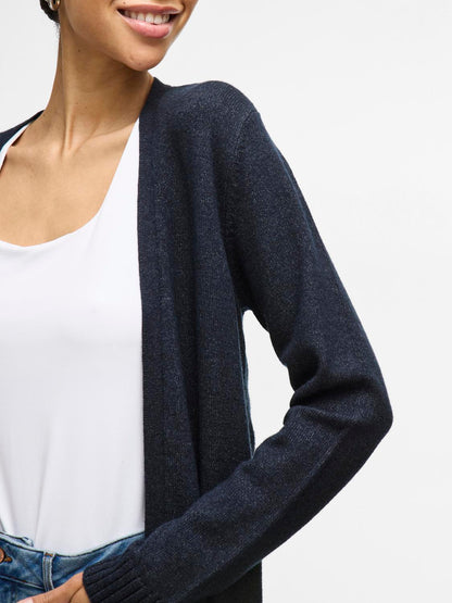 Viril Open L/s Knit Cardigan - Noos Mellomblå