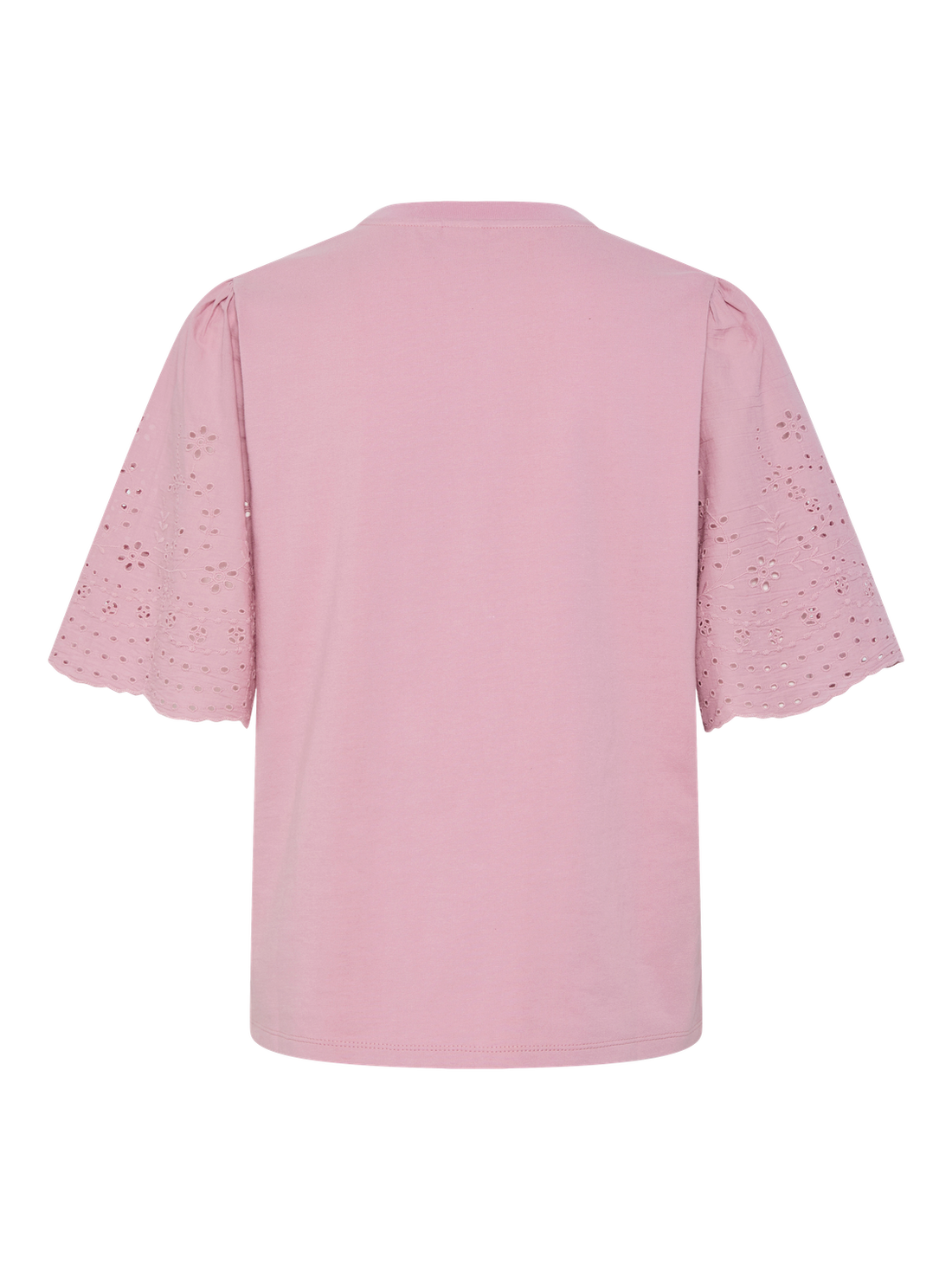 YASLEX SS TOP W. EMB SLEEVES S. NOOS Lyselilla