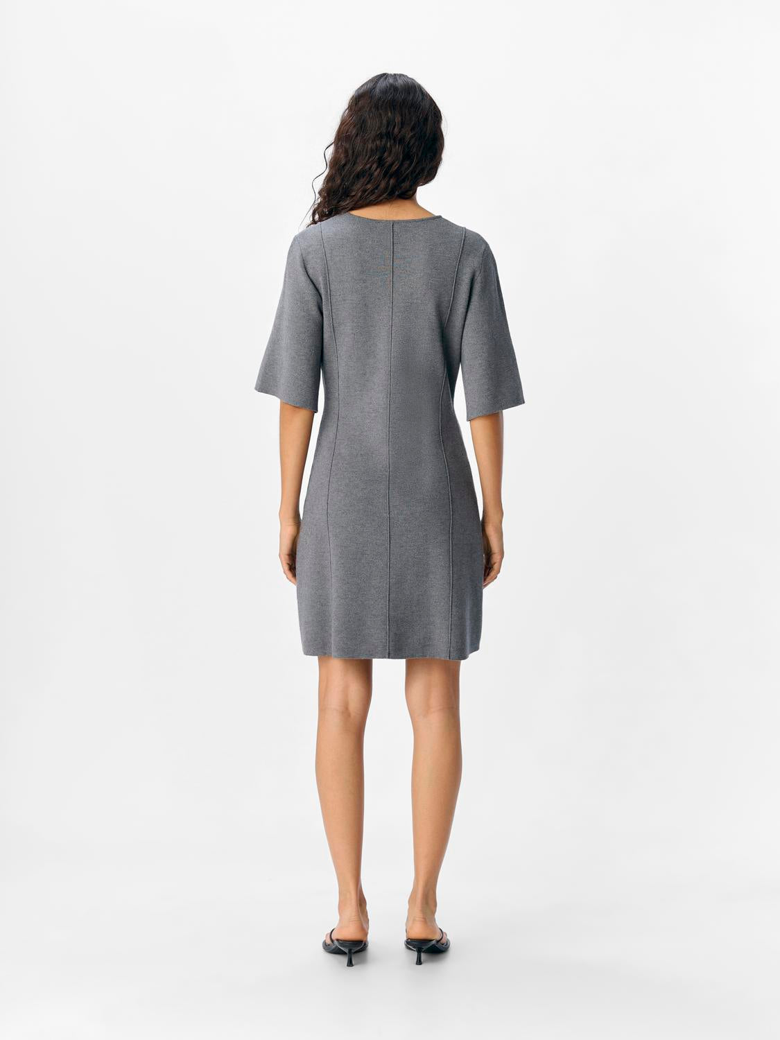 Objreynard 2/4 Re Short Dress Noos Mellomgrå