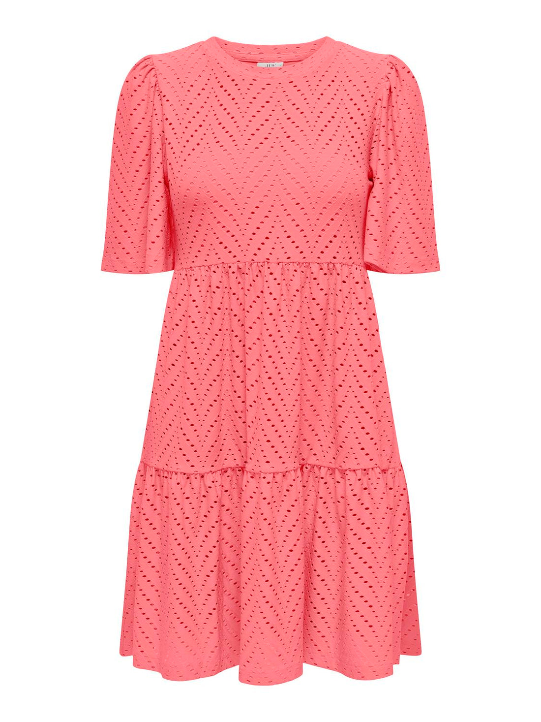 JDYCARLA CATHINKA S/S DRESS JRS NOOS Mellomrosa