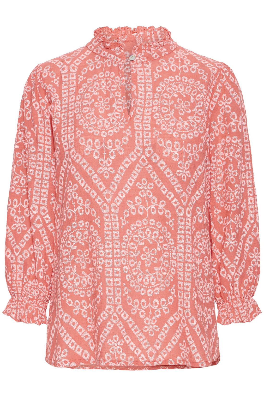 SBalexa lace blouse Coral