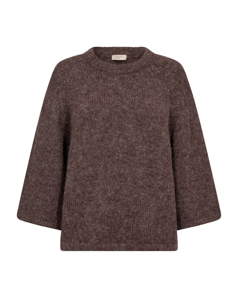 FQGRSLULU-PULLOVER Brun Melert