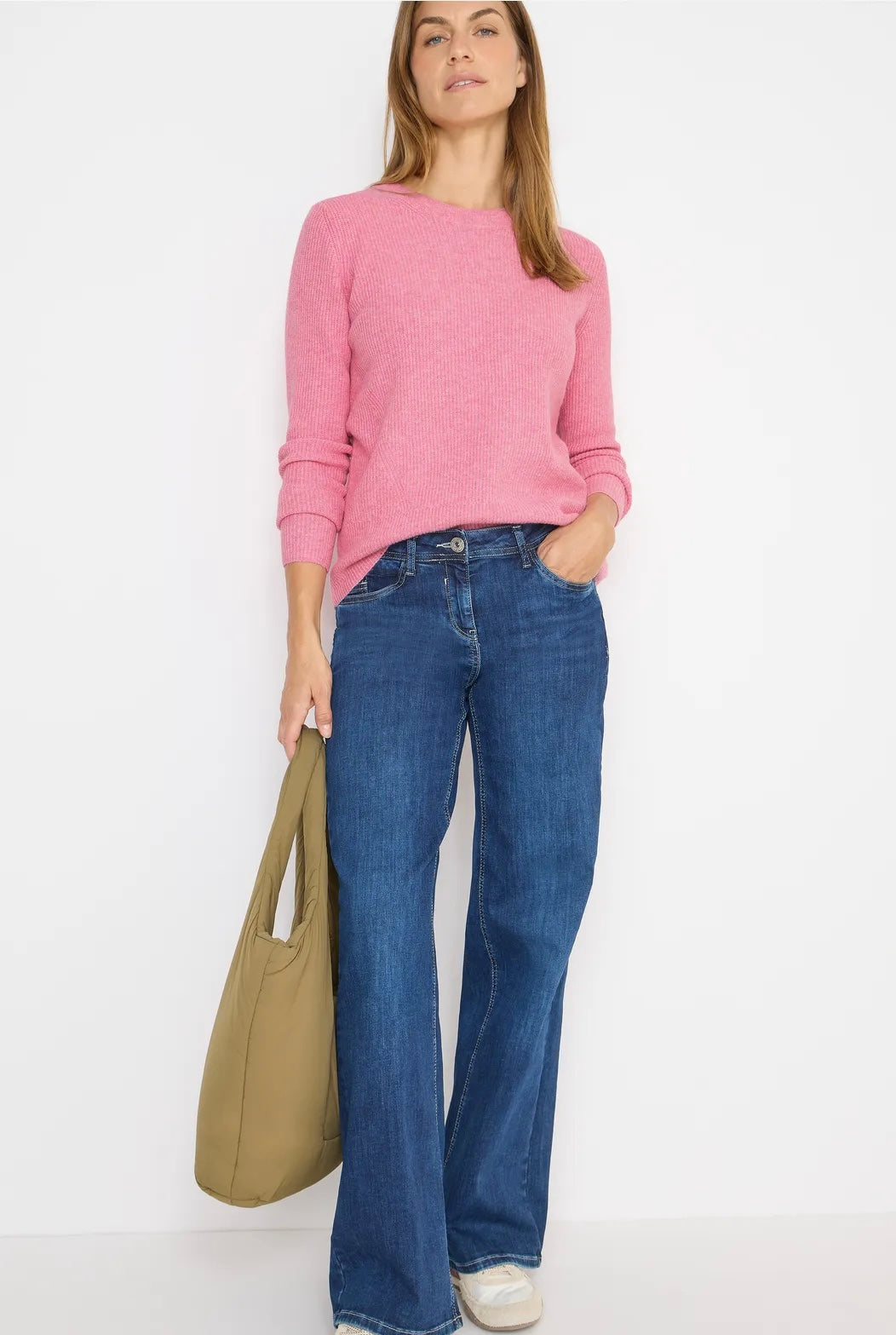 Cosy rib-mix sweater Rosa