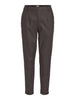 Objbelle Lisa Coated Pant Noos Mørkebrun