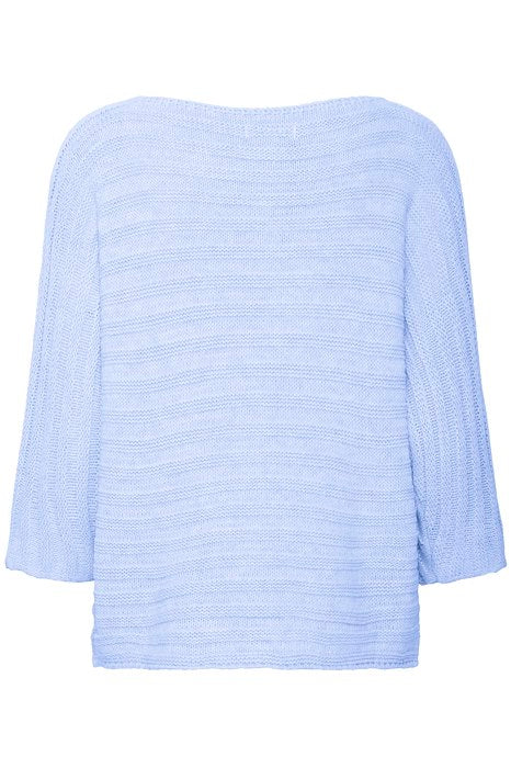 SBSANDRINA KNIT  BLOUSE Lyseblå