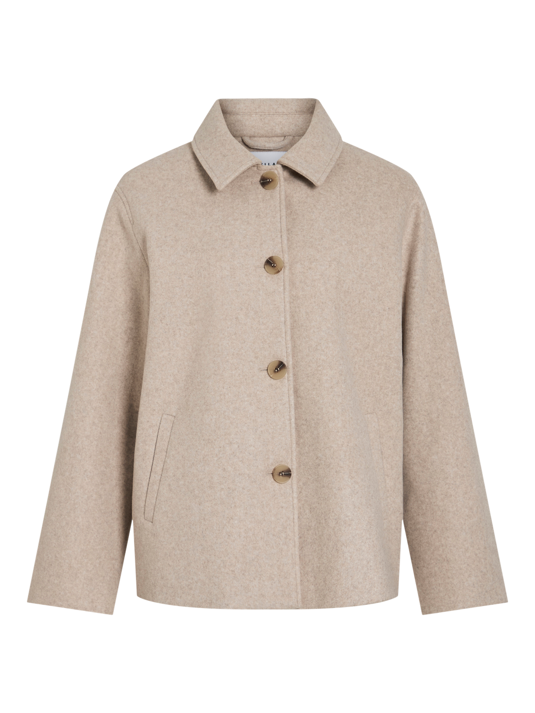 Viclaudia L/s Jacket- Noos Lysebrun