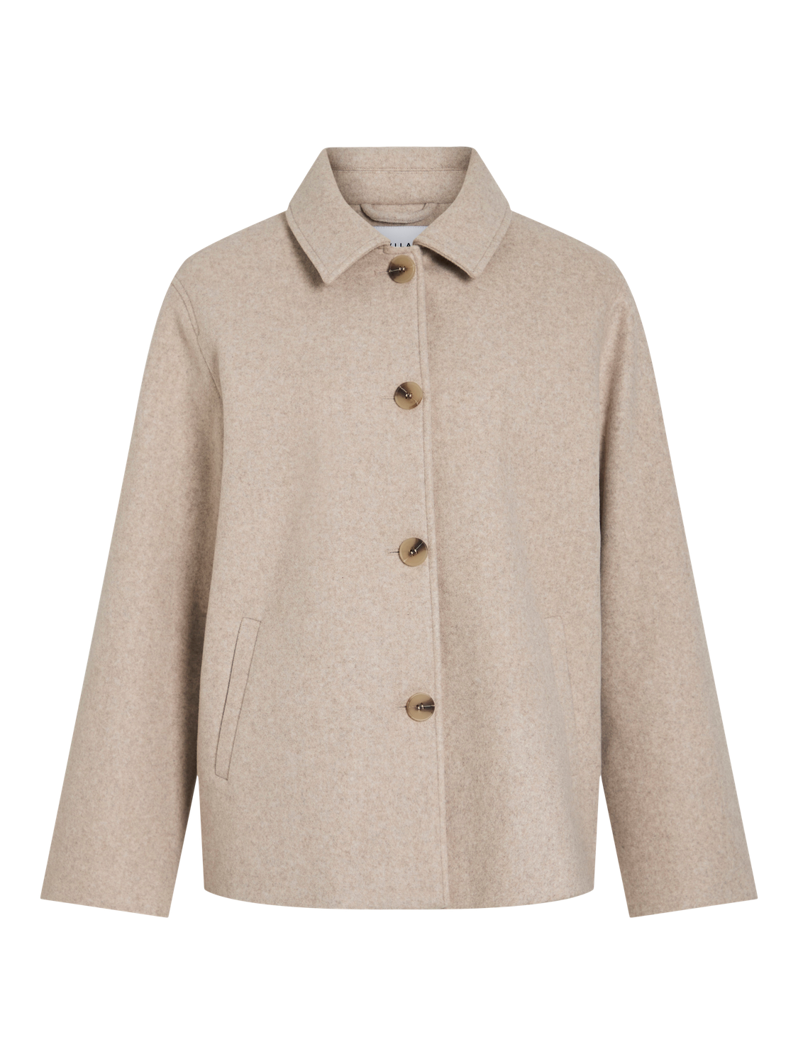 Viclaudia L/s Jacket- Noos Lysebrun