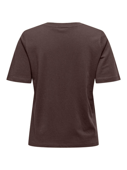 Onlonly S/s Tee Jrs Noos Mørkebrun
