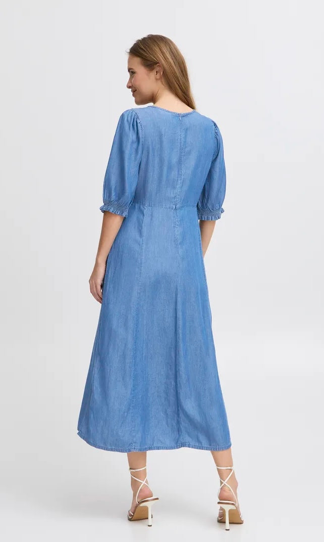 PZGAJA Dress Medium Blue Denim