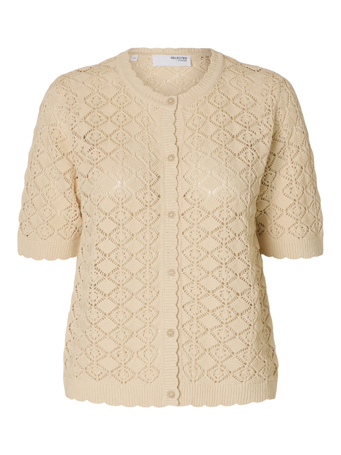 SLFSOFIA 2/4 KNIT CARDIGAN Beige