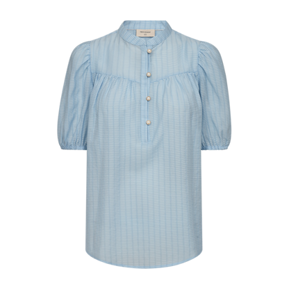 FQEBELLA-BLOUSE Lyseblå