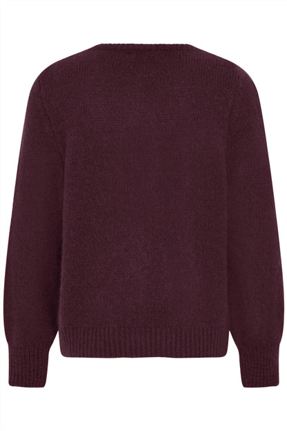 Sbgulvig Knit Cardigan Cabernet