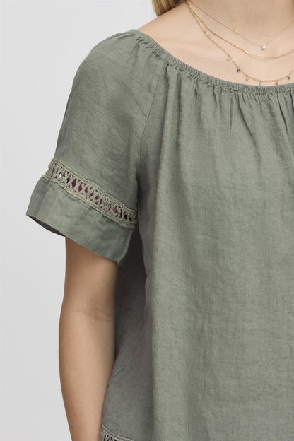 SBFONTANELLE SS BLOUSE Dusty Olive