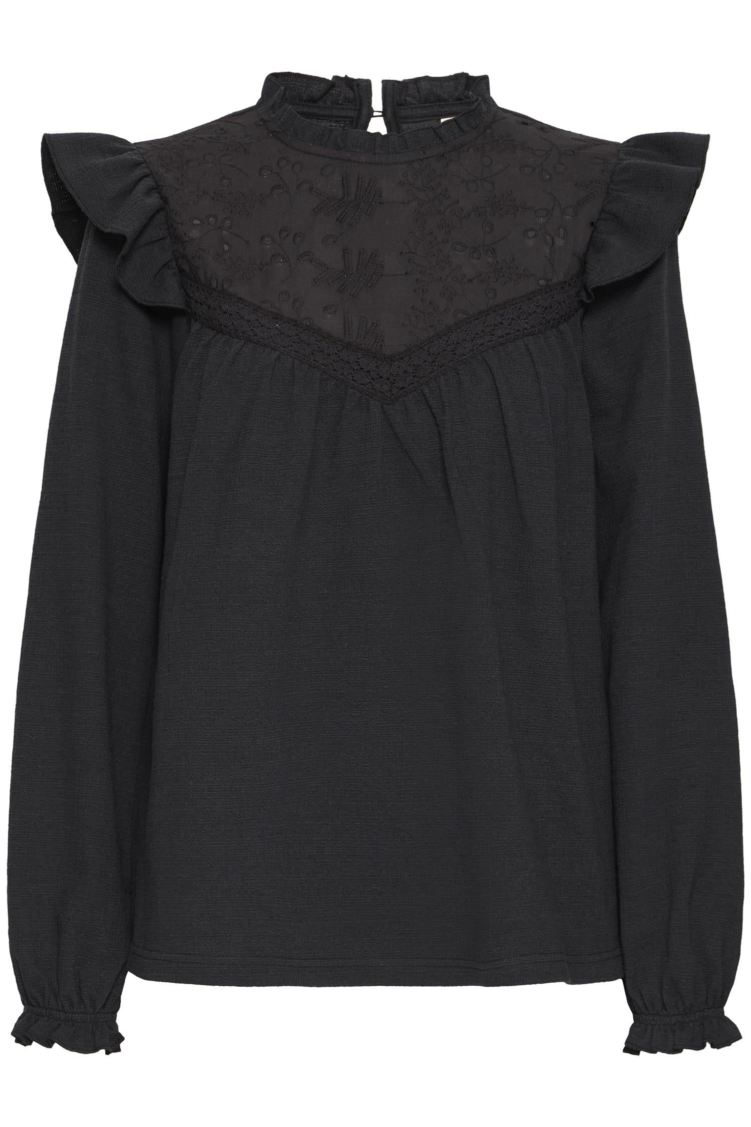 Pzpalmer Blouse Black Beauty