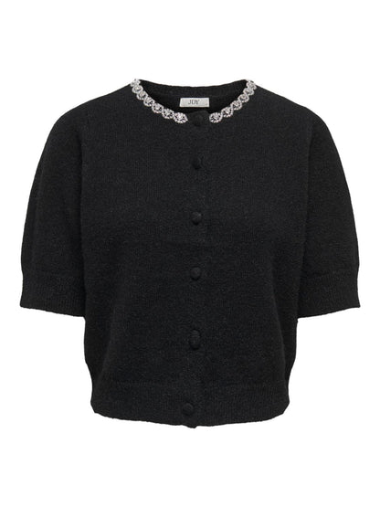 Jdyalva Life 2/4 Embel Cardigan Knt Noos Sort