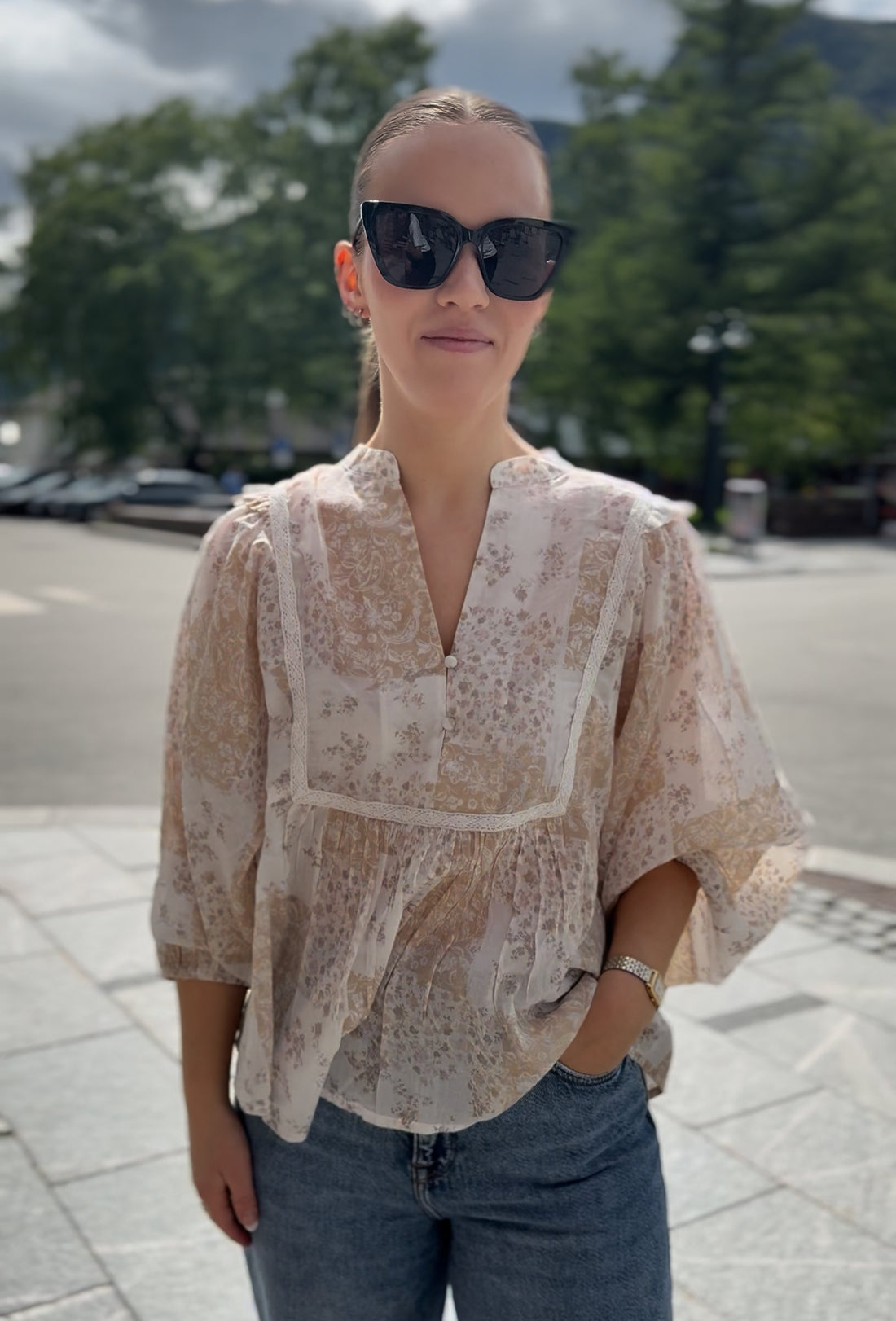 CLARA BLUSE Beige