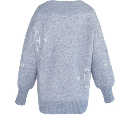 FAM V-neck Sweater Blå