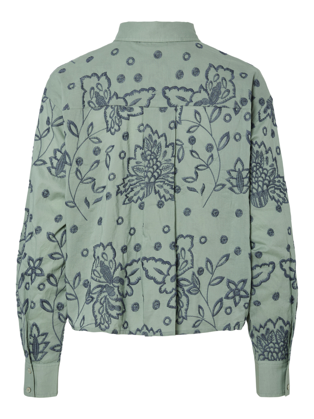 YASRIMIS LS SHIRT S. Mellomgrønn