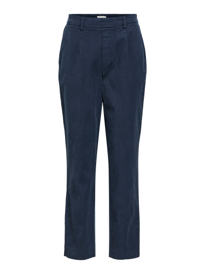 OBJMIA RE CHINO HW PANT NOOS Mørkeblå