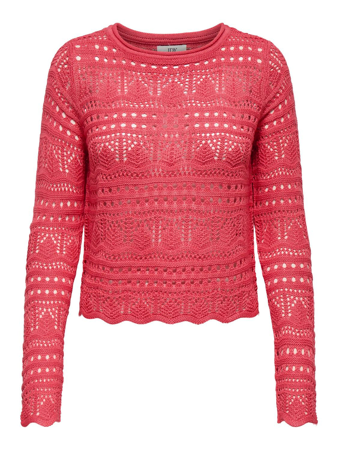 JDYSUN LAY L/S BOATNECK PULLOV. KNT NOOS Mellomrosa