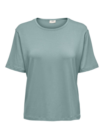 JDYMILA S/S O-NECK TOP JRS Mellomgrå