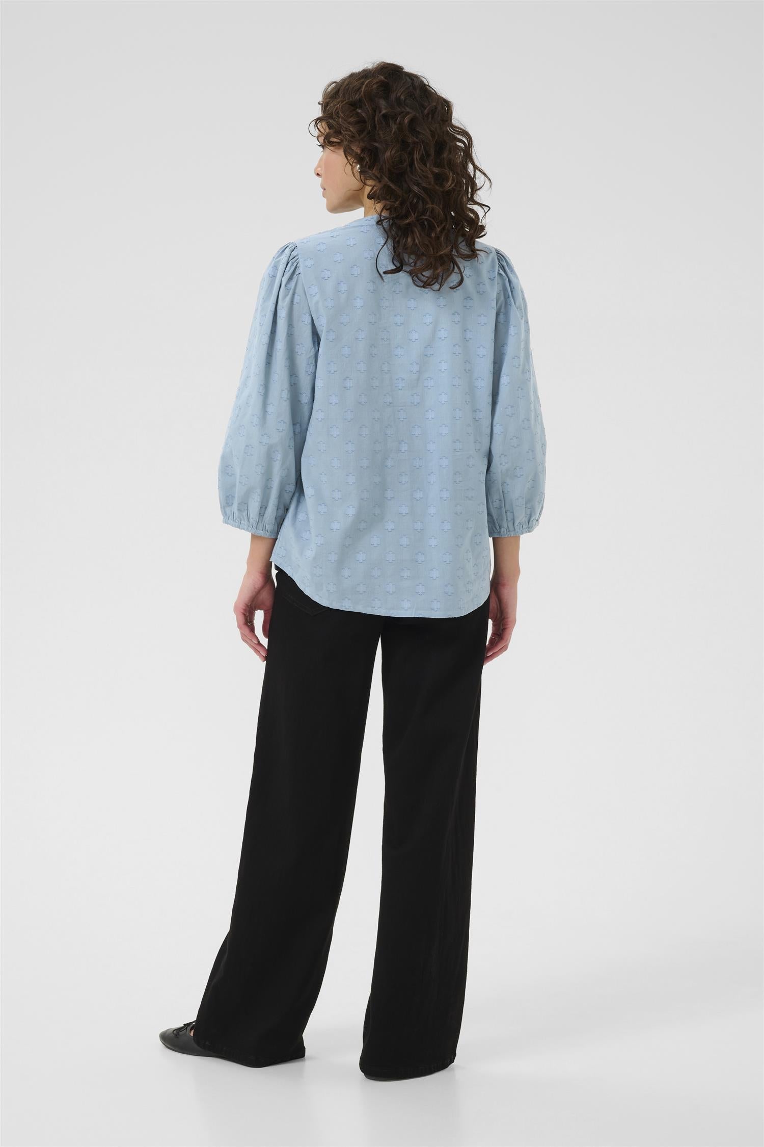 Kaenya Blouse 3/4 Sl Windward Blue
