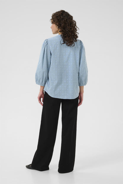 Kaenya Blouse 3/4 Sl Windward Blue
